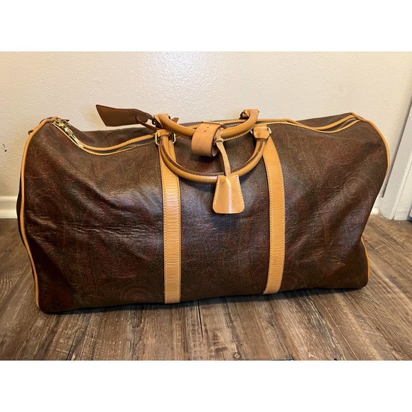 Etro Other - ETRO large Boston Bag Paisley Brown bag